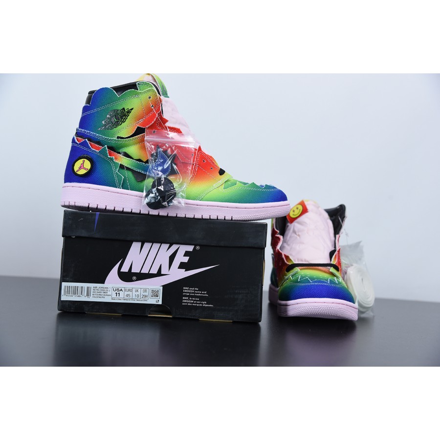 シューズ(男性用) J Balvin x Nike Air Jordan 1 High OG Tênis J. Balvin x Air Jordan 1 Retro OG High Colores Y Vibras